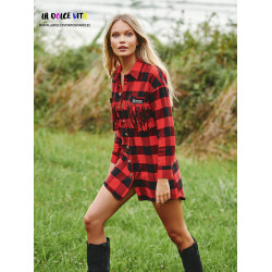 ABITO LOVE TARTAN ROSSO DI...