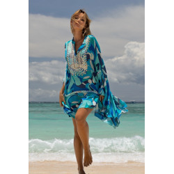 BLUE RACHEL KAFTAN MISS JUNE