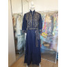 IBBAN BLAUES FAUZIA-KLEID