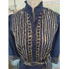 IBBAN BLAUES FAUZIA-KLEID