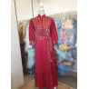 IBBAN BURGUNDER FAUZIA KLEID
