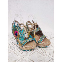 MARIETTAS PAVO REAL SANDALS