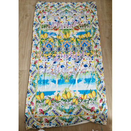 MYKONOS BEACH TOWEL BY ANTICA SARTORIA "LEONI AL SOLE"