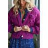 CHAQUETA BURGUNDY COZY DE JAASE