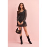 ROBE BLACK POLKA FETICHE SUANCES