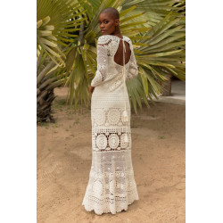 WHITE BIRKIN DRESS BY MISS JUNE
