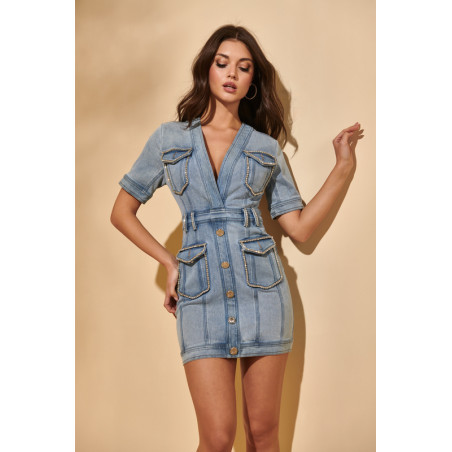 MERCY DENIM DRESS BY FETICHE SUANCES