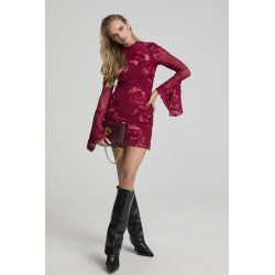 BURGUNDY BLOOM DRESS BY...