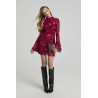 BURGUNDY BLOOM DRESS BY FETICHE SUANCES