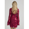 BURGUNDY BLOOM DRESS BY FETICHE SUANCES