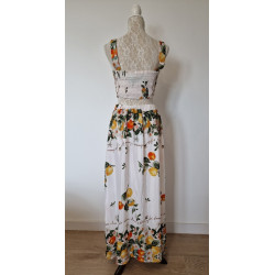 CITRUS TOP AND SKIRT SET ANTICA SARTORIA