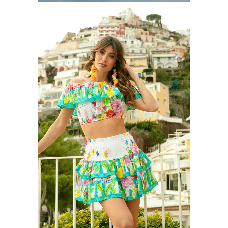 VERANO TOP AND SKIRT SET ANTICA SARTORIA