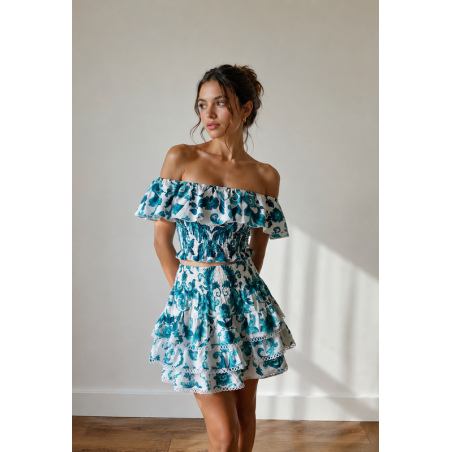 ENSEMBLE HAUT ET JUPE RAMO VERDE LUISA POSITANO