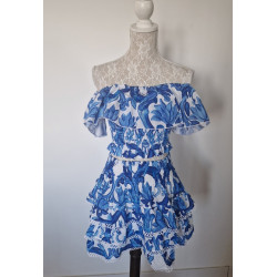 COMPLETO TOP E GONNA BLU LUISA POSITANO