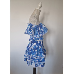 COMPLETO TOP E GONNA BLU LUISA POSITANO
