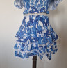 BLU TOP AND SKIRT SET LUISA POSITANO