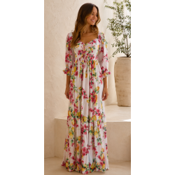 VESTIDO ROSAS 23 DE ANTICA...