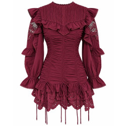 LORENA WINE DRESS BY FETICHE SUANCES
