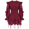 LORENA WINE DRESS BY FETICHE SUANCES